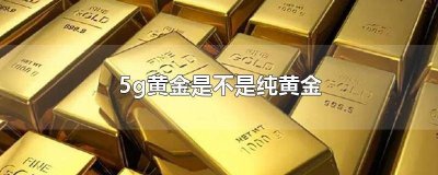​5g黄金和黄金有什么区别 5g黄金和普通黄金