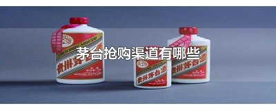 ​茅台抢购渠道有哪些