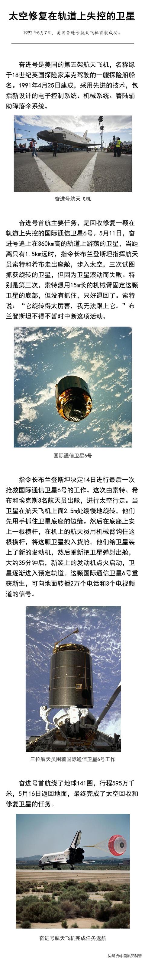 奋进号航天飞机大气层（航天历史上的今天）(1)