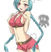 lol卡通头像 q版暴走萝莉金克丝头像