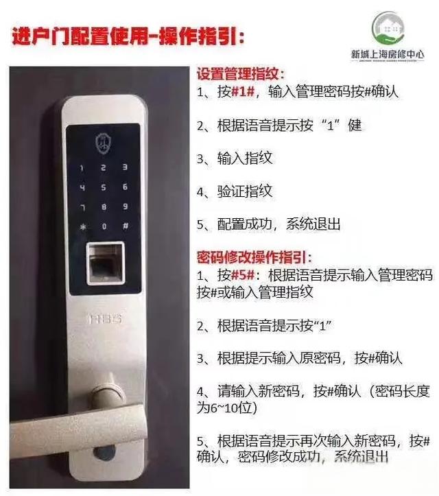 海贝斯(HBS)电子密码锁操作说明-