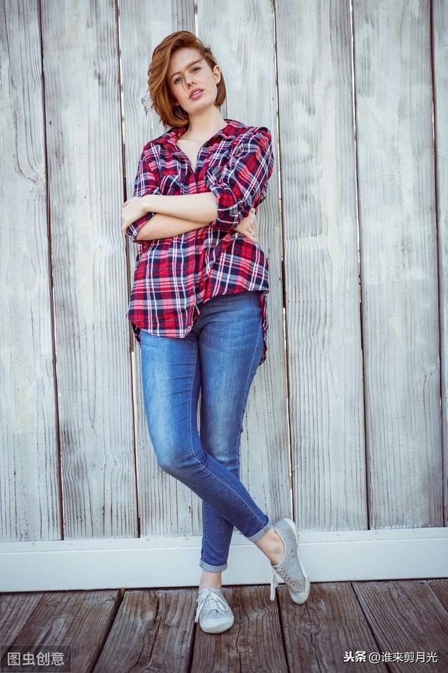 格子衬衫的12种搭配（格子衬衫也能气质时髦）(2)