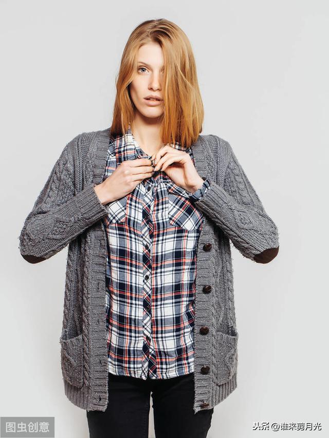 格子衬衫的12种搭配（格子衬衫也能气质时髦）(5)