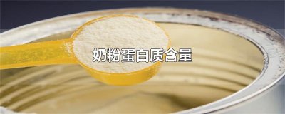 ​奶粉蛋白质含量