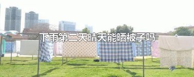 ​下雨第二天晴天能晒被子吗