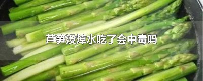 ​芦笋没焯水吃了会中毒吗