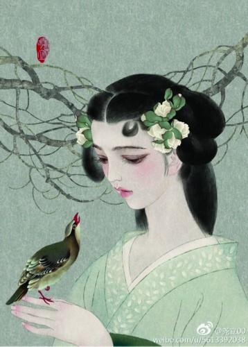 醉画仙最经典的画（80后清华才女把词牌名）(2)