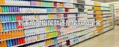 到手价是指尾款还是尾款加定金