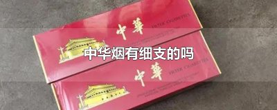 中华烟有细支的吗